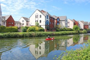 A stock photo of a person in a kayak on the the River Exe, Exeter