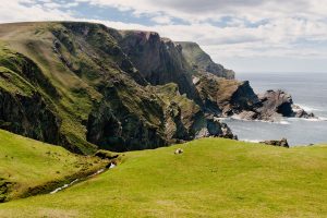 A stock photo of Hermaness Nature Reserve, Unst Isle, Shetland Islands, Scotland